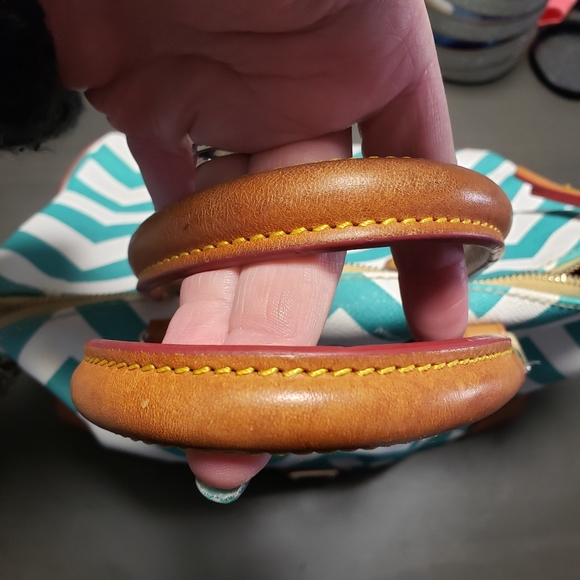 Dooney and Bourke Chevron Satchel - Picture 7 of 7